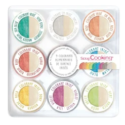 Mini colorants alimentaires de surface irisés (9 Coloris)