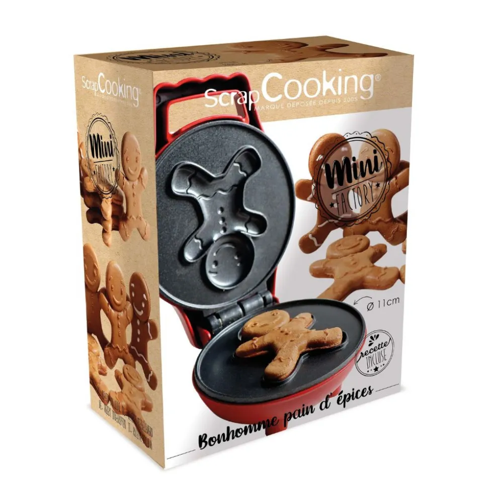 Mini gaufrier Bonhomme pain d'épices - Waffle Factory