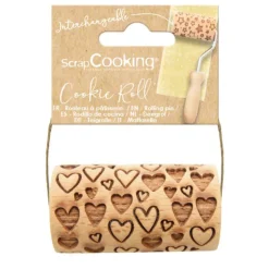 Mini rouleau pâtissier à empreintes cœur