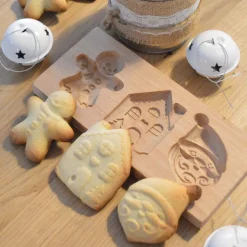 Moule bois biscuits fourrés Noël