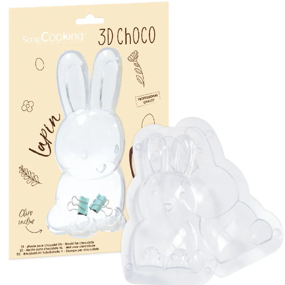 Moule 3D choco lapin