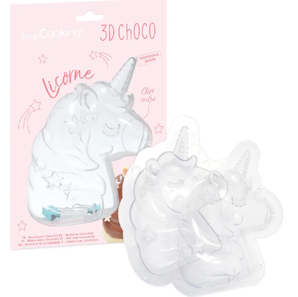 Moule 3D choco licorne