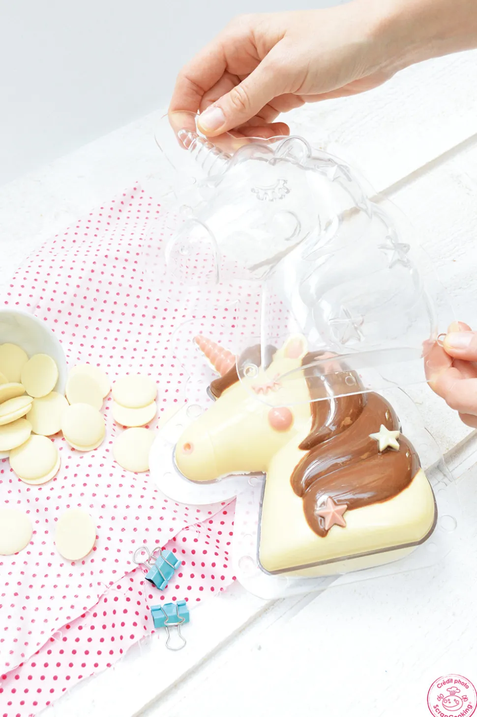 Moule 3D choco licorne