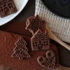 Moule en silicone pour biscuits & sablés de Noël - 12 empreintes