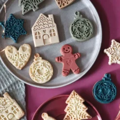 Moule en silicone pour biscuits & sablés de Noël - 12 empreintes