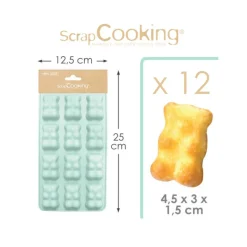 Moule en silicone pour oursons guimauve - 12 empreintes