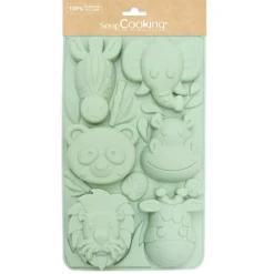 Moule à gâteaux silicone animaux de la jungle