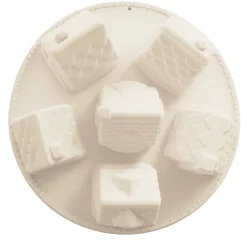 Moule silicone 3D chalets de Noël - 6 empreintes