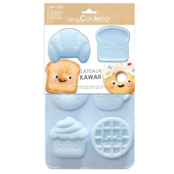 Moule silicone gâteaux Kawaii - 6 formes