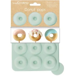 Moule silicone pour donuts pops - 12 mini donuts