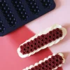 Moule silicone trompe l'œil framboises topping