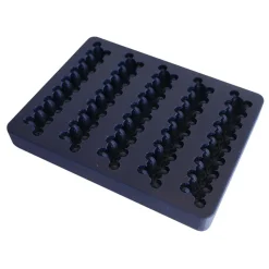 Moule silicone trompe l'œil framboises topping