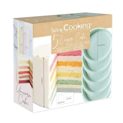 Moules Layer Cake en Silicone x5