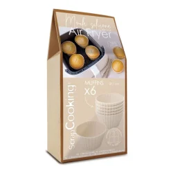 Moules silicone airfryer pour muffins x6