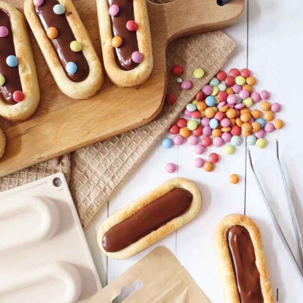 Pack biscuits finger caramel