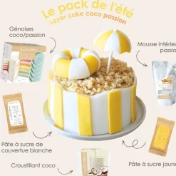 Pack layer cake de l'été coco passion