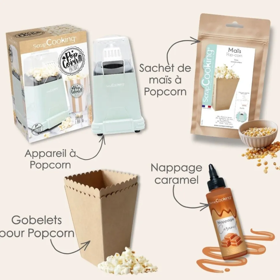 Pack popcorn caramel