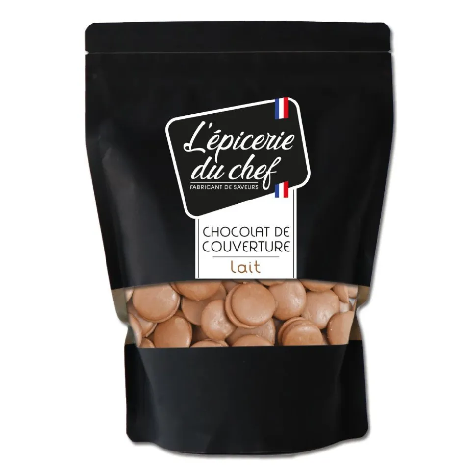 Palets de chocolat lait 500g