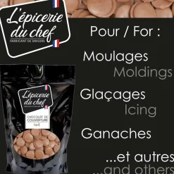 Palets de chocolat lait 500g