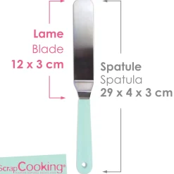 Petite spatule coudée en inox