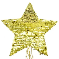 Piñata étoile dorée