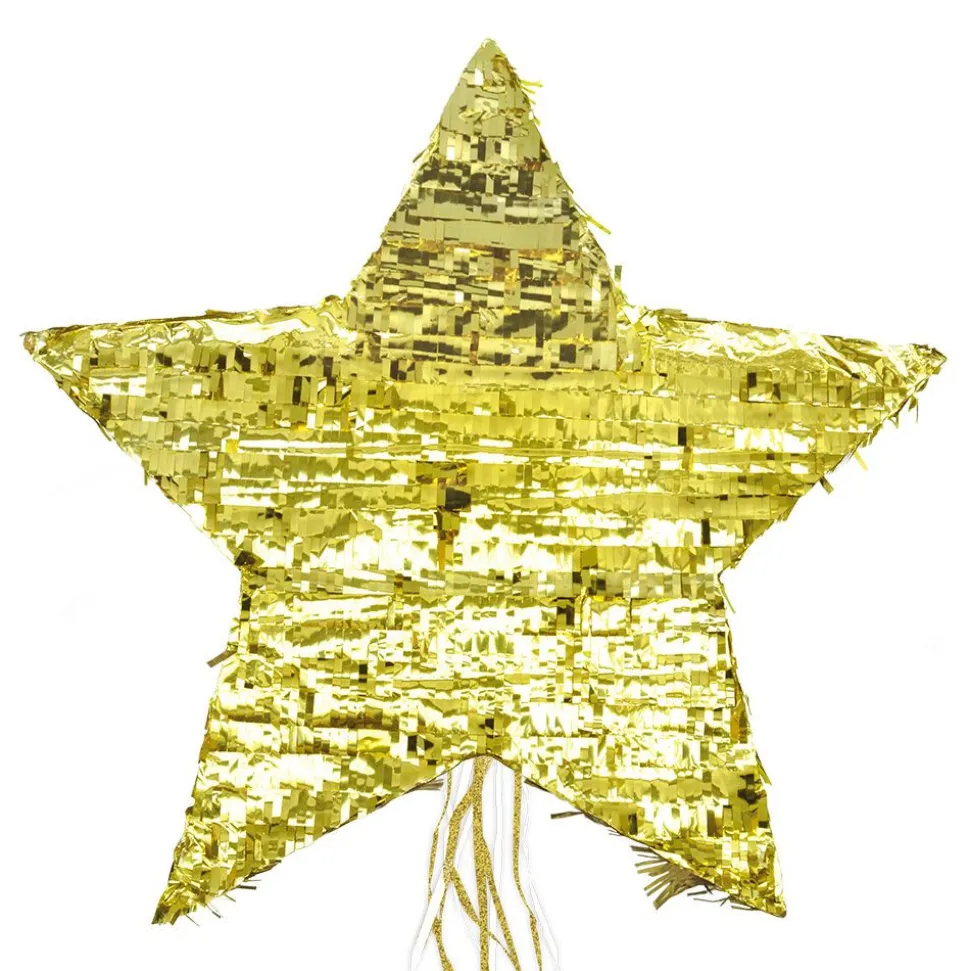Piñata étoile dorée