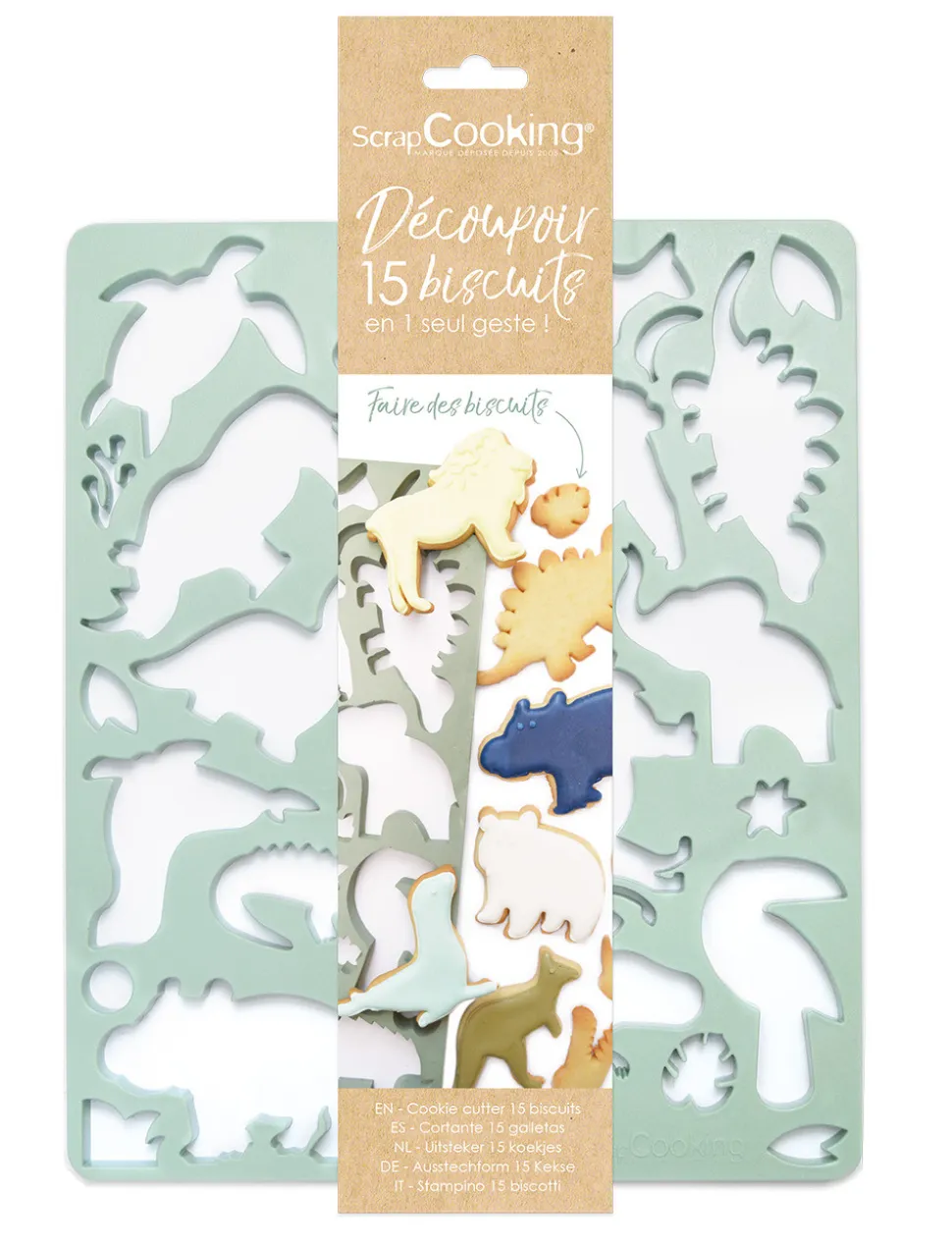 Plaque emporte-pièces multi animaux