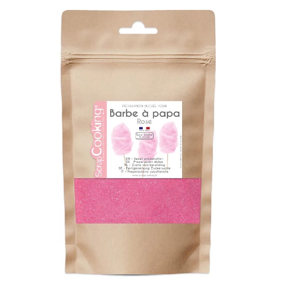 Préparation sucre rose barbe à papa 160g