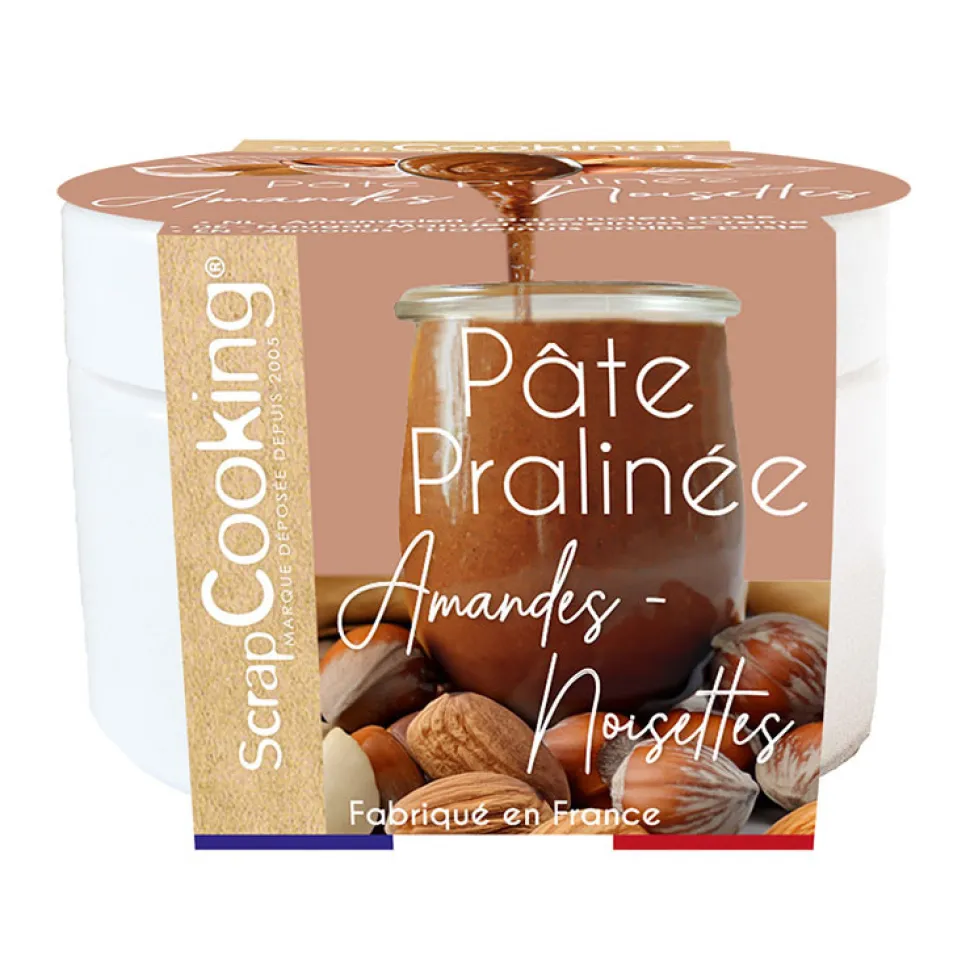 Pâte de praliné amandes-noisettes 200g