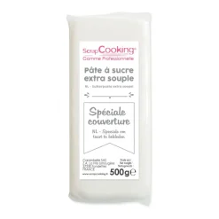 Pâte à sucre de couverture blanche 500 g