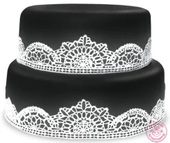 Pâte à sucre rouleau noir 36 cm