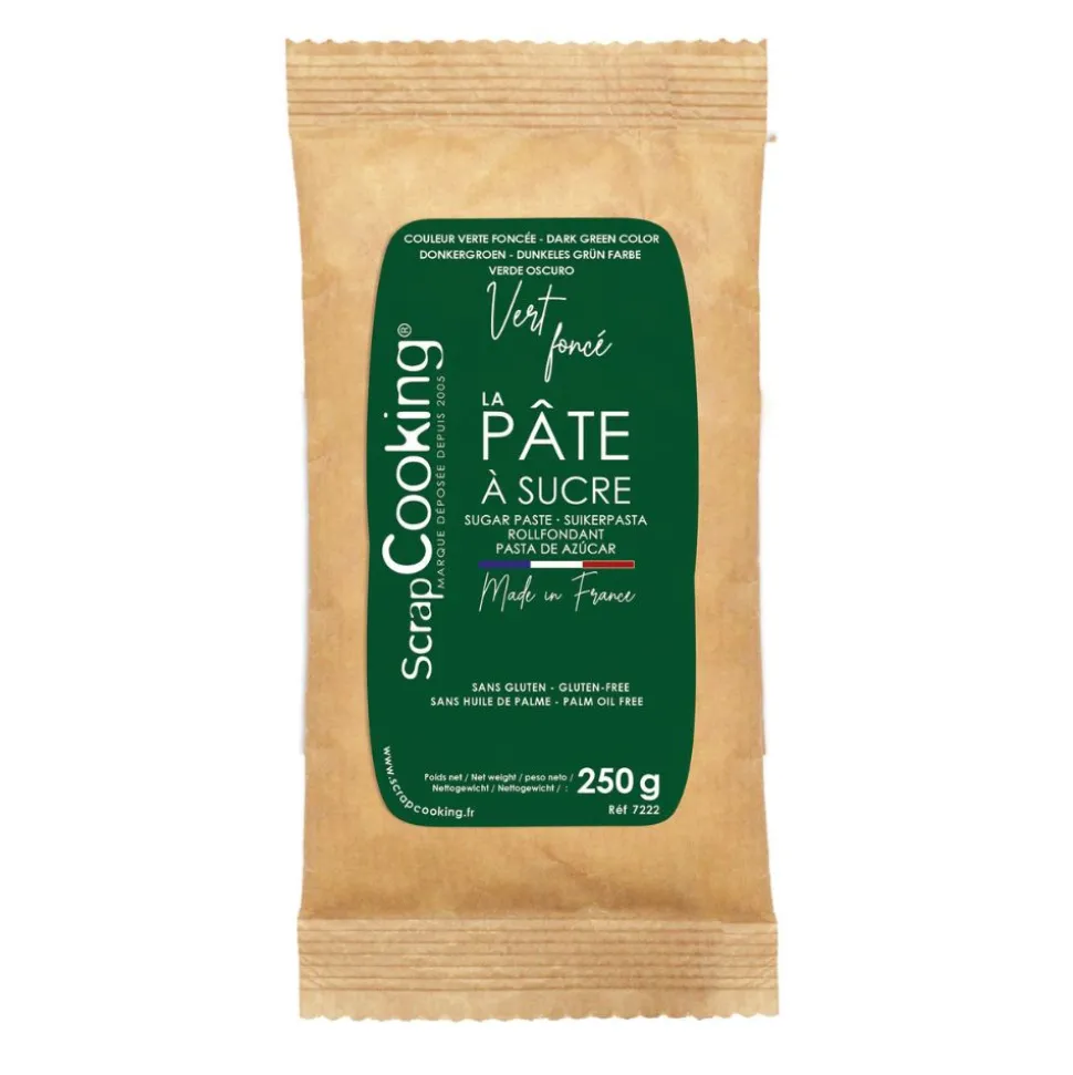 Pâte à sucre vert 250g
