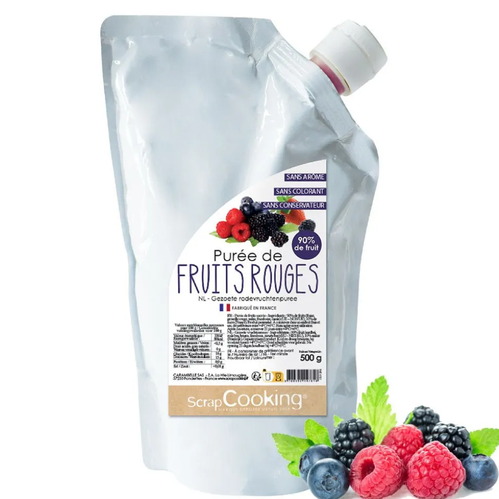 Purée de fruits aux Fruits Rouges