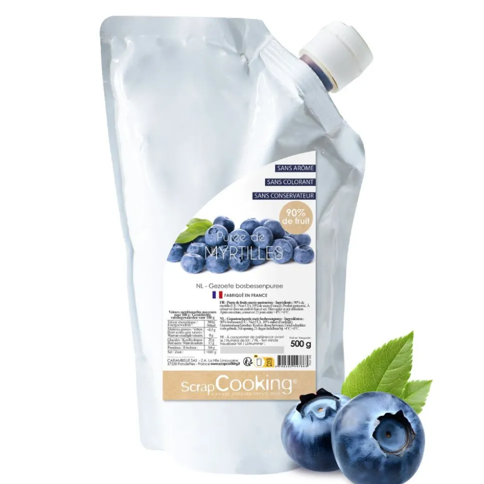 Purée de fruits à la myrtille
