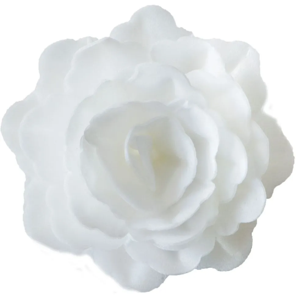 3 roses royales blanches en azyme