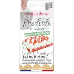 Ruban rhodoïde entremets 3 m x H.4 cm