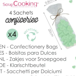 4 sachets confiseries