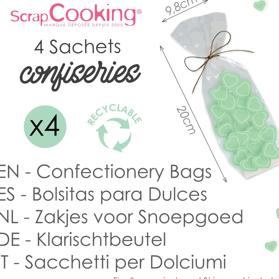 4 sachets confiseries