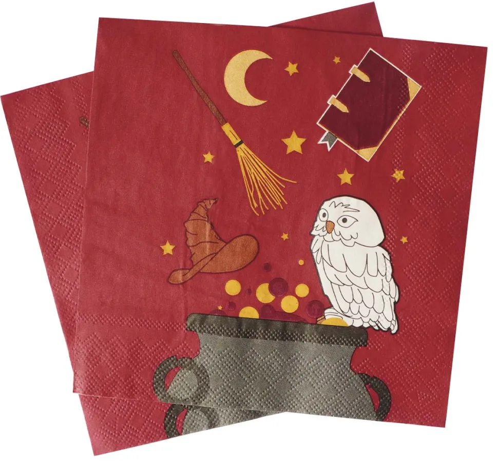20 serviettes Sorcier