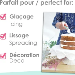 Spatule coudée en inox