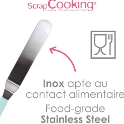 Spatule coudée en inox