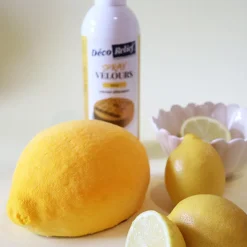 Spray velours alimentaire en bombe jaune pour pâtisserie - 300 ml