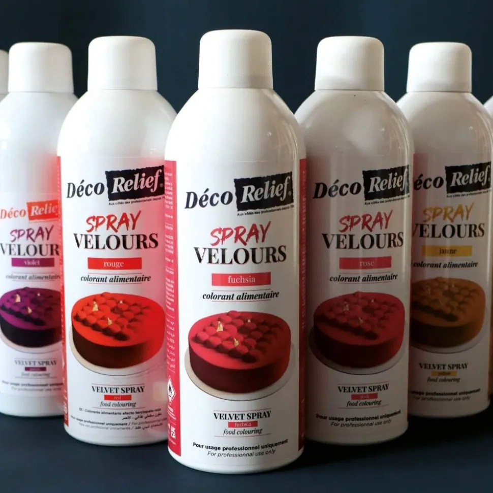 Spray velours alimentaire en bombe vert clair pour pâtisserie - 300 ml