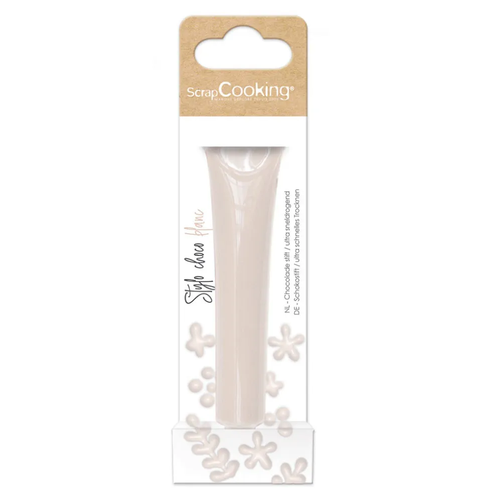 Stylo alimentaire goût choco - blanc