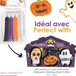 4 stylos goût choco Halloween