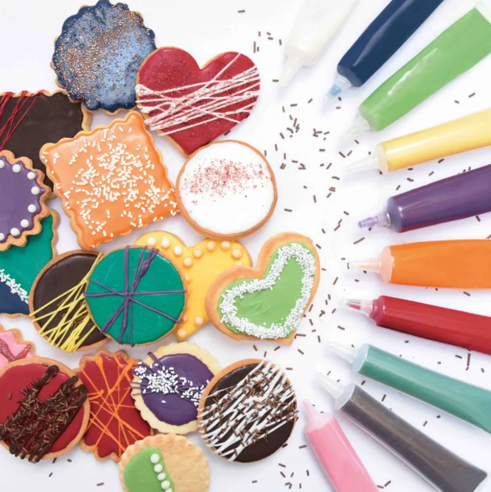 4 stylos goût choco rouge, blanc, vert, choco