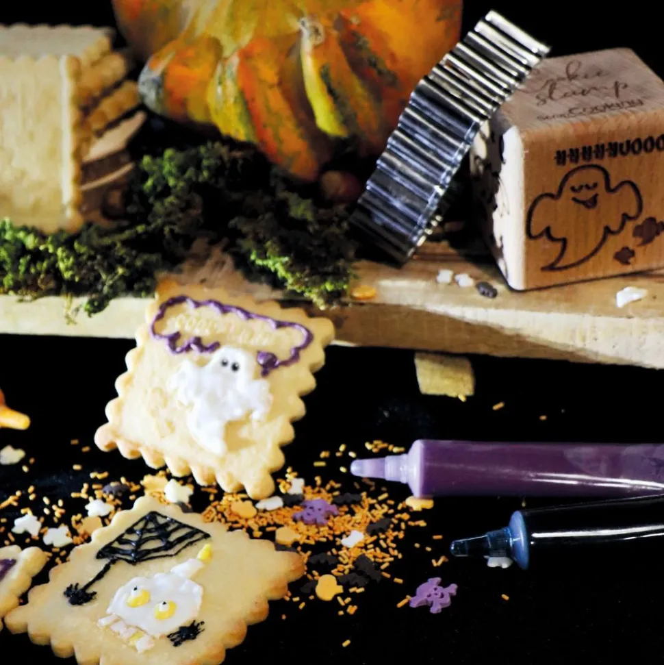 Tampon à biscuits Halloween et emporte pièce