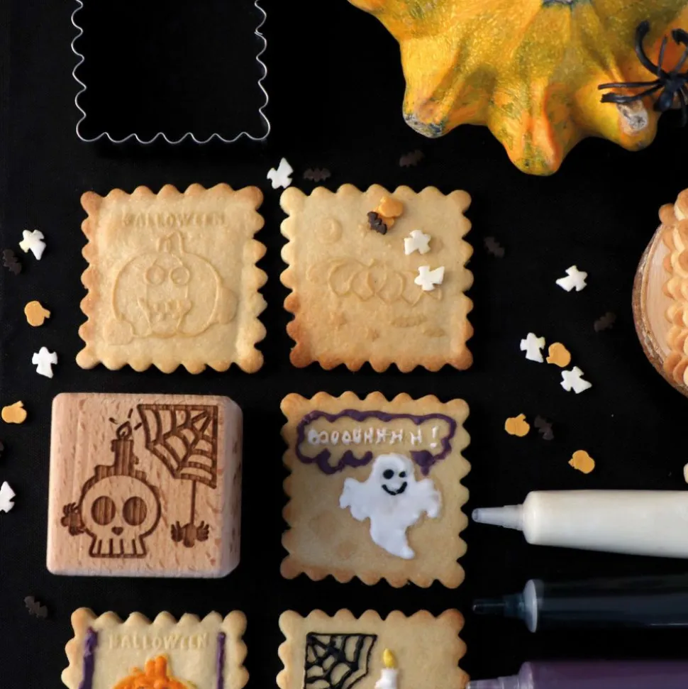 Tampon à biscuits Halloween et emporte pièce