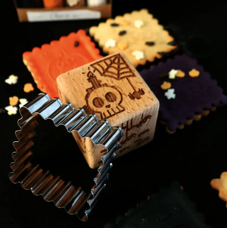 Tampon à biscuits Halloween et emporte pièce