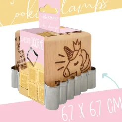 Tampon à biscuits Licorne et emporte pièce
